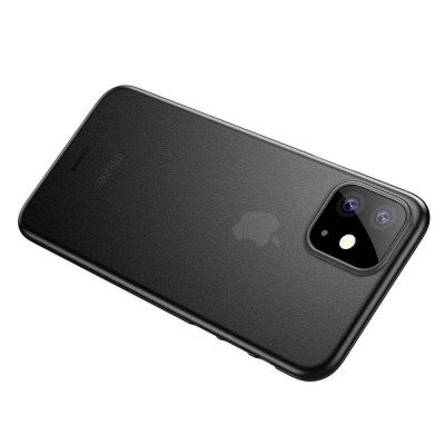 Твърди гърбове Твърди гърбове за Apple Iphone Твърд гръб ултра тънък гъвкав Wing Case series оригиален BASEUS за Apple iPhone 11 6.1 черен
